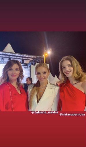 Татьяна Навка появилась на вечеринке Каннского кинофестиваля в роскошном платье-смокинге - «Новости шоубизнеса»